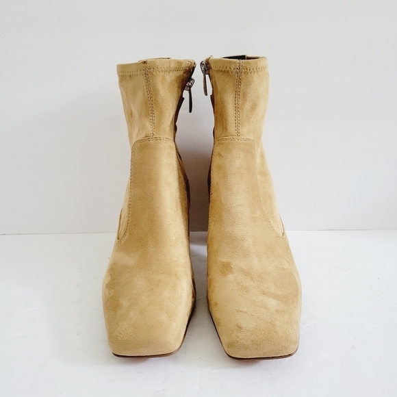 NEW Franco Sarto L-Pisabooty Beige Ankle Boot Tan Size 7.5 - Picture 2 of 7